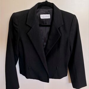 Vintage Lloyd Williams Cropped Black Jacket